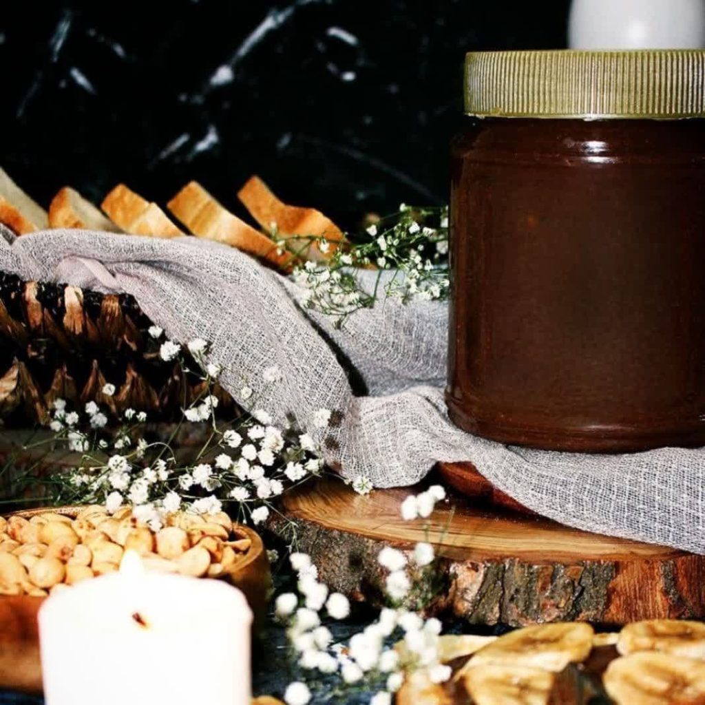 کره بادام زمینی شکلاتی نیم کیلویی